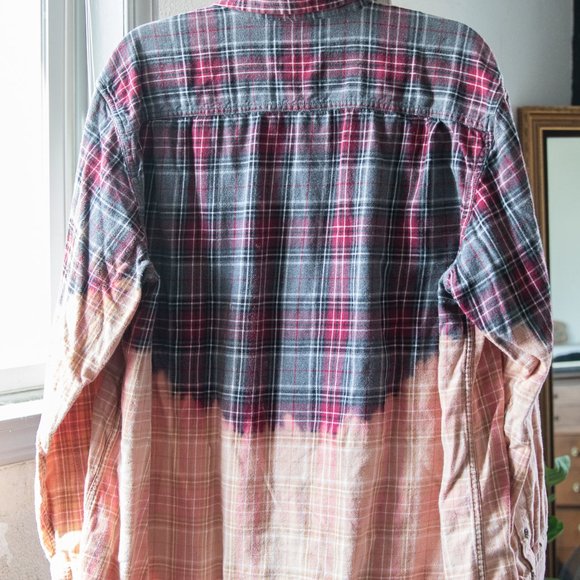 Faded Glory Bleach Dyed Flannel - Picture 4 of 4